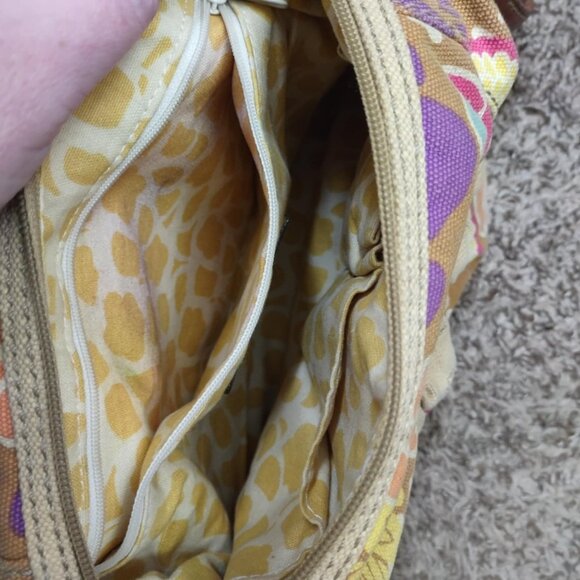 Boho Floral Crossbody Shoulder‎ with Adjustable Strap Canvas Y2K Revival Purse - Picture 9 of 11